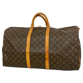 Louis Vuitton Boston Monogram Keepall Bandoulière 55 Marrone