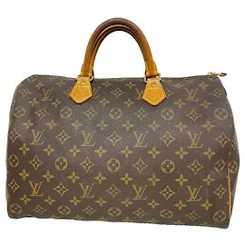 Bolso Louis Vuitton Monogram Speedy 35 Castaño