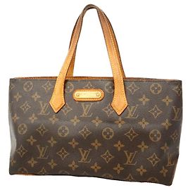 Louis Vuitton Monogram Wilshire PM Tote Bag Braun