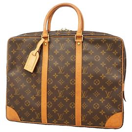 Bolso Louis Vuitton Monogram Portedocuments Voyage Castaño