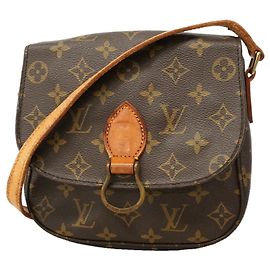 Sac à épaule Louis Vuitton Monogram Saint Cloud MM Marron