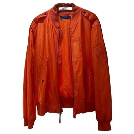 Polo Ralph Lauren Blouson Bomber Orange en Nylon Orange