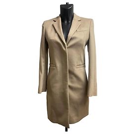 Gucci by Frida Giannini (2010) Beige Tailored Wool Single-Breasted Coat (IT 38) Other