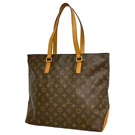 Bolso Cabas Mezzo Monogram Louis Vuitton Castaño