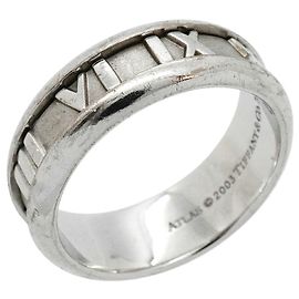 Autre Marque Anillo Alianza Tiffany & Co. Atlas en Oro Blanco de 18K Otro