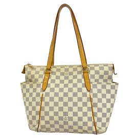 Borsa Tote Louis Vuitton Damier Azur Totally PM Bianco