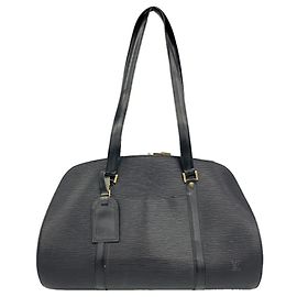 Sac à épaule Louis Vuitton Epi Solferino 45 Noir