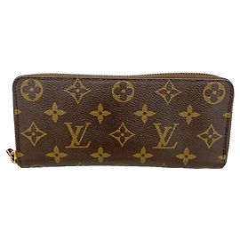Louis Vuitton Monogram Portefeuille Clemence Long Wallet Rosa
