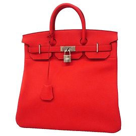 Hermès Bolso Hermes Haut à Courroies 40 Roja