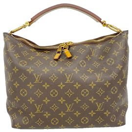Bolso de hombro Louis Vuitton Monogram Suli PM Castaño