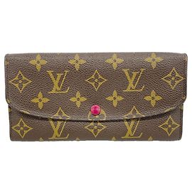 Louis Vuitton Monogram Portefeuille Emilie Long Wallet Fucsia