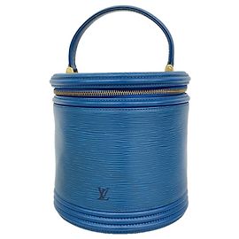 Louis Vuitton Epi Cannes Handbag in Toledo Blue Blue
