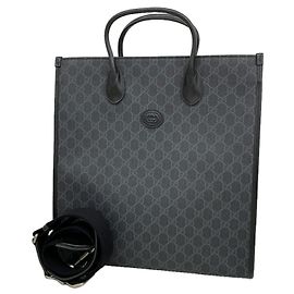 Borsa Tote Gucci Interlocking G Nero