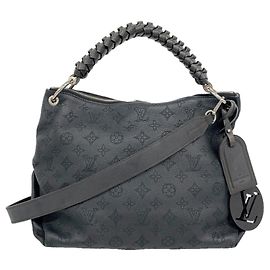 Borsa hobo Louis Vuitton Mahina Beauvure Nero