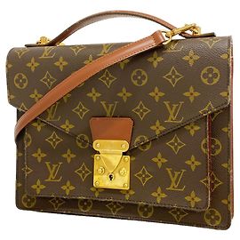 Louis Vuitton Monogram Monceau 28 Handtasche Braun