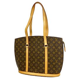 Bolso de hombro Louis Vuitton Monogram Babylon Castaño