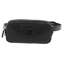 Miu Miu Arcadie Camera Leather Preto
