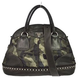Prada Camouflage Tessuto Large Verde