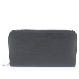 Cartera larga de cuero Louis Vuitton Epi Zippy Organizer NM M62643 Negro