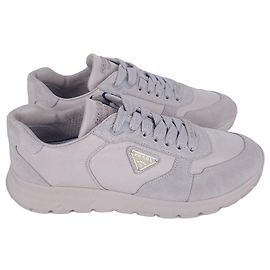 Prada sneakers in beige leather and suede Beige