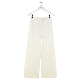 Pantalon Alexander McQueen blanc en coton Blanc