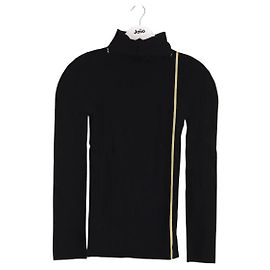 Issey Miyake Black Cotton Sweater M Black
