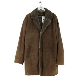 Cappotto Loro Piana Marrone in Camoscio XL Marrone