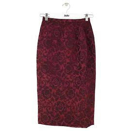 Dolce & Gabbana bordeaux Rock aus Baumwolle Bordeaux