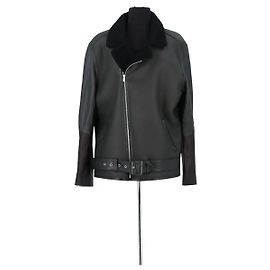 Autre Marque Chaqueta Alice Balas de cuero negro Negro