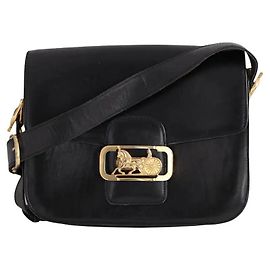 Céline Sac à bandoulière Triomphe Vintage noir Noir