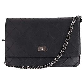 Chanel Bolso de bandolera Wallet On Chain 2.55 negro Negro