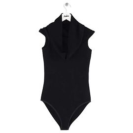 Alaïa Black Viscose Bodysuit Black