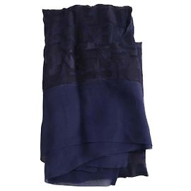 Fendi Stola aus Viskose in Blau Blau