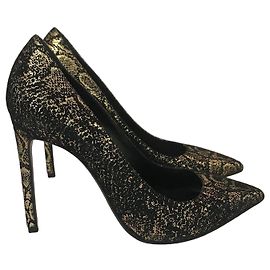 Autre Marque Sapatos de salto Saint Laurent pretos T.39 Preto