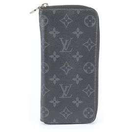 Carteira Zippy Louis Vuitton Monogram Eclipse Preto