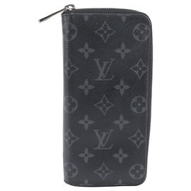Portefeuille Zippy Louis Vuitton Monogram Eclipse Noir