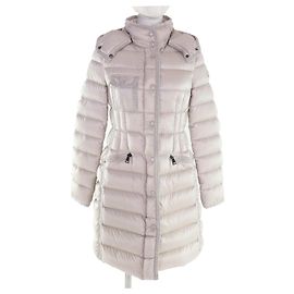 Casaco de Penas em Nylon Hermine MONCLER Bege