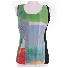 Issey Miyake PLEATS PLEASE PLEATS PLEASE T-shirt en Polyester Multicolore