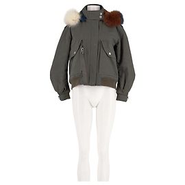 Maje Baumwollmantel in Khaki Khaki
