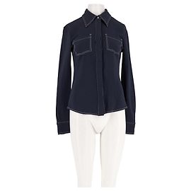 Reiss Camisa reta marinho Azul marinho