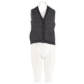 Autre Marque ME + EM Gray Striped Wool Cardigan Grey