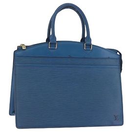 LOUIS VUITTON Bolsa de Mão Epi Riviera Azul M48185 LV Outro