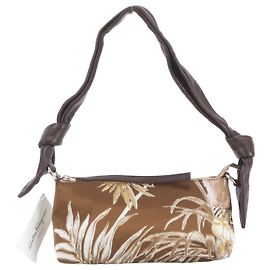 Bolsa de ombro em couro Salvatore Ferragamo AU-21 5347 Marrom