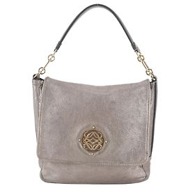 Loewe Anagram Leather Shoulder Bag Metallic