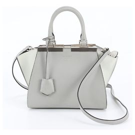 Borsa a tracolla 2-Way Fendi Petite Trois Jours Marrone