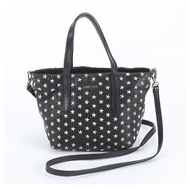 Jimmy Choo Mini Sarah Star Studded Leather Bag Black