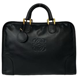 Bolsa de mão Loewe Vintage Amazona em couro preto Preto