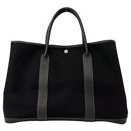 Hermès Sac à main Hermes Garden Party MM Tote Bag Noir