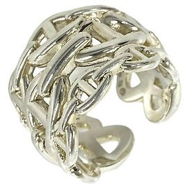 Hermès Hermes Enchainée Ringband Silber