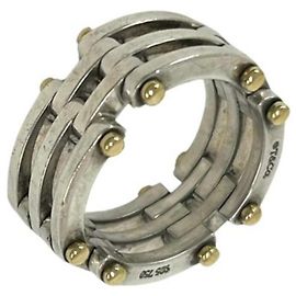 Autre Marque Anillo Tiffany Vintage Gate Plata Dorado